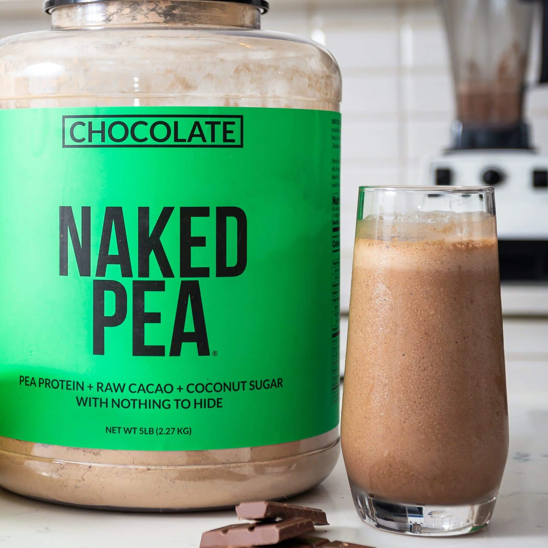 Chocolate Pea Protein Powder | Naked Chocolate Pea - 5LB - Image 6