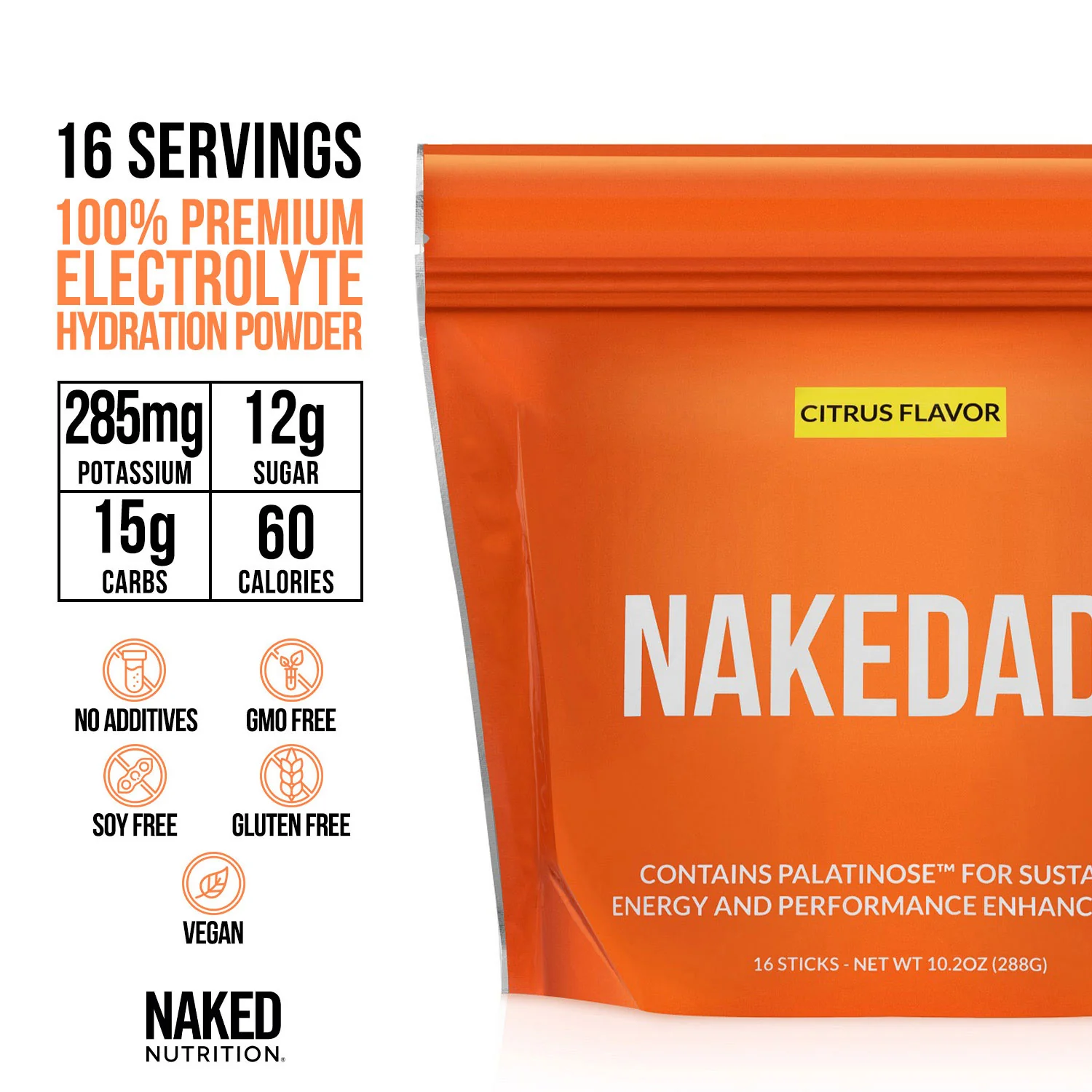 Citrus Electrolytes Powder Packets | Nakedade - Image 3