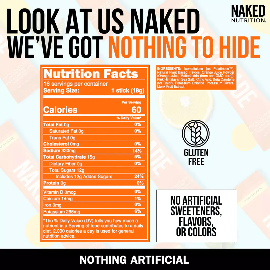 Citrus Electrolytes Powder Packets | Nakedade - Image 4