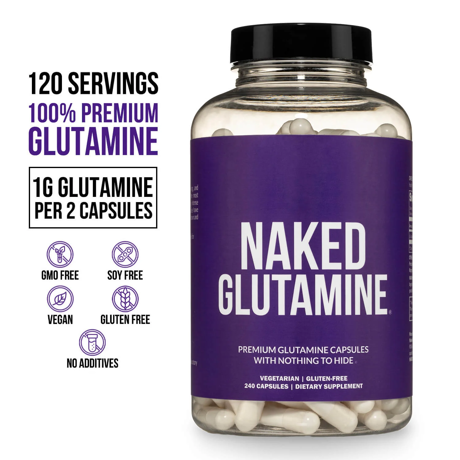 Glutamine Capsules | Naked Glutamine - Image 3