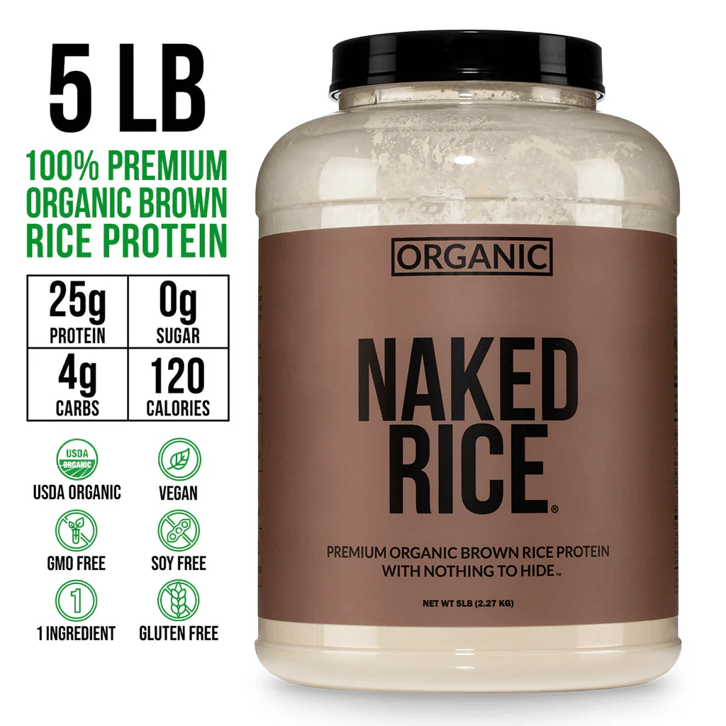 Organic Brown Rice Protein Powder | Naked Rice - 5lb - Image 3
