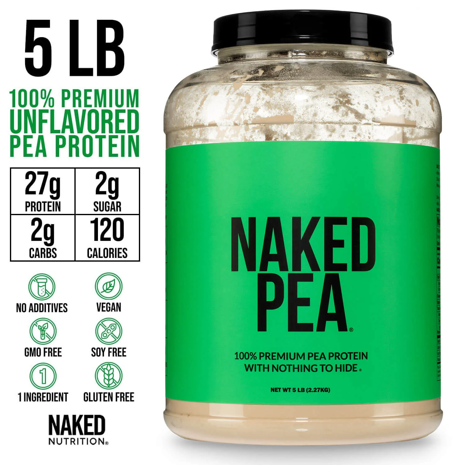 Pea Protein Powder | Naked Pea - 5LB - Image 3