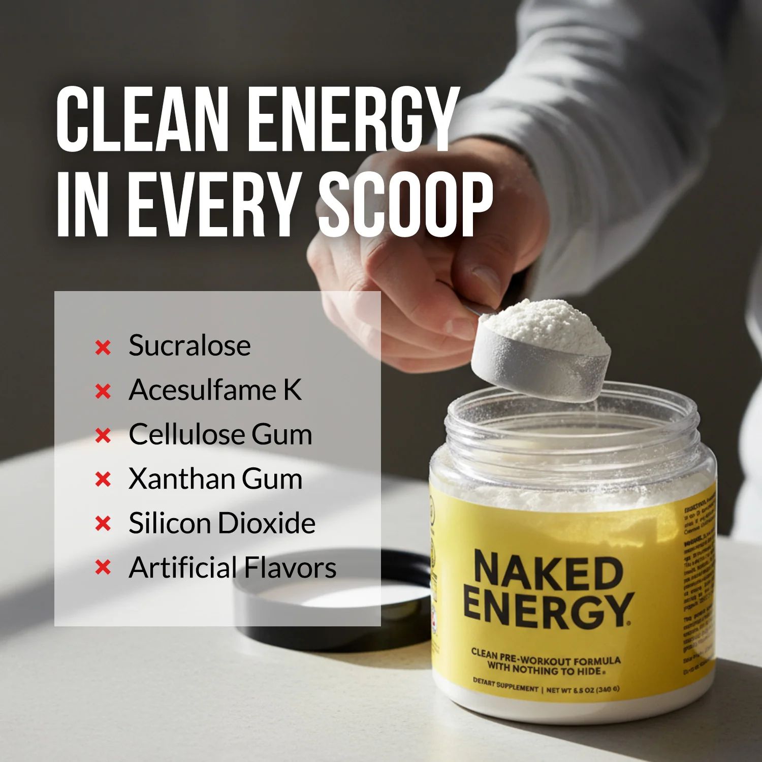 Pre Workout Supplement | Naked Energy - 50 Servings - Image 4