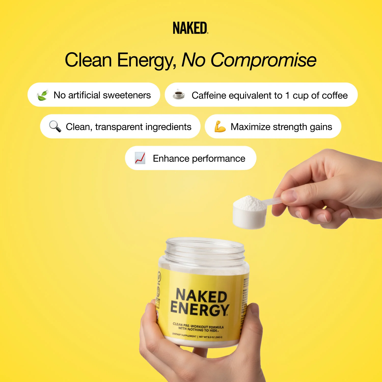 Pre Workout Supplement | Naked Energy - 50 Servings - Image 6