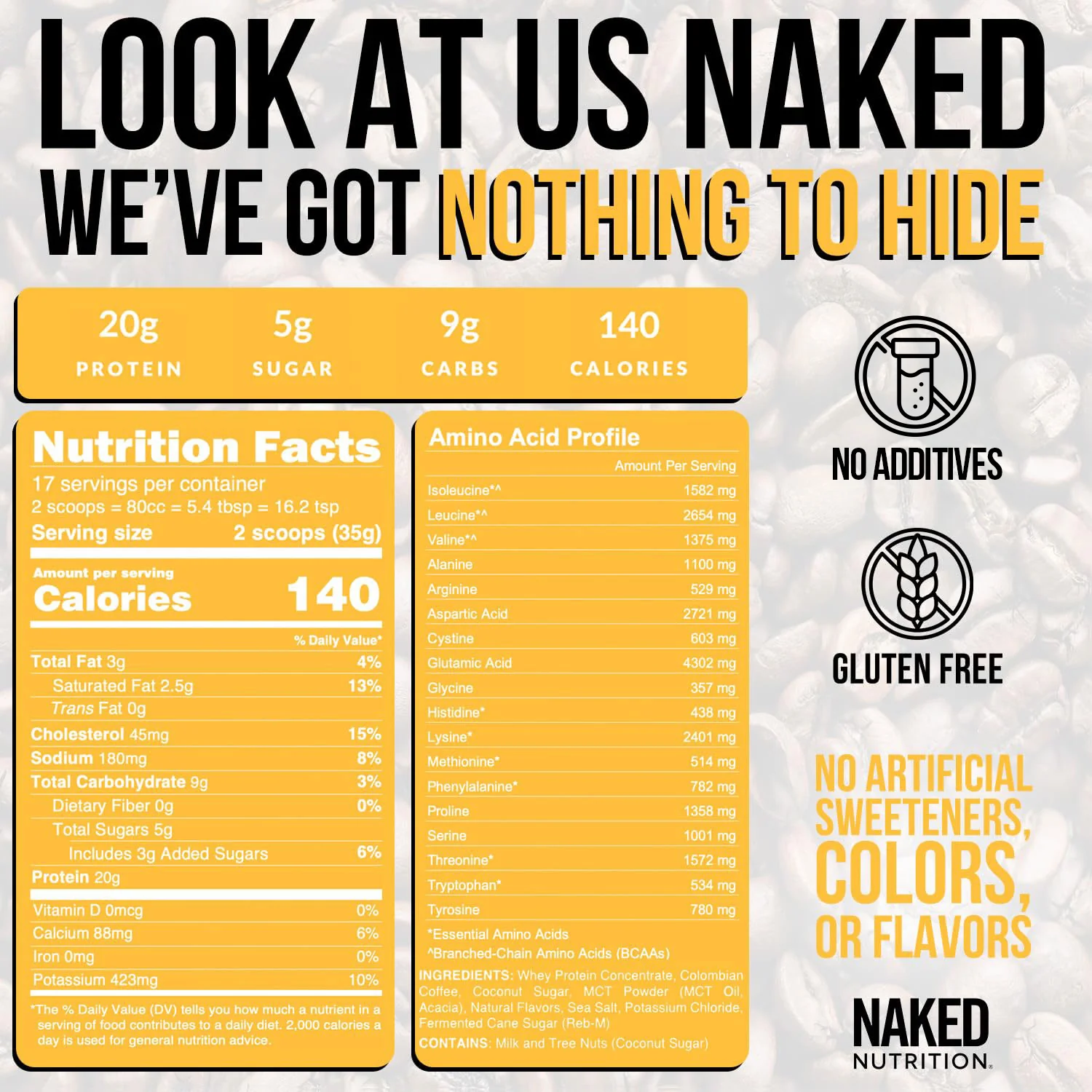 Vanilla Latte Protein Iced Coffee | Naked Protein Coffee - 17 Servings - Image 6