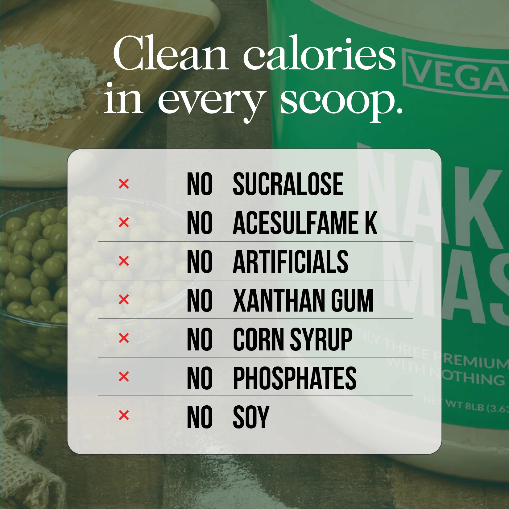 Vanilla Vegan Mass Gainer Supplement | Naked Vegan Mass - 12LB - Image 4