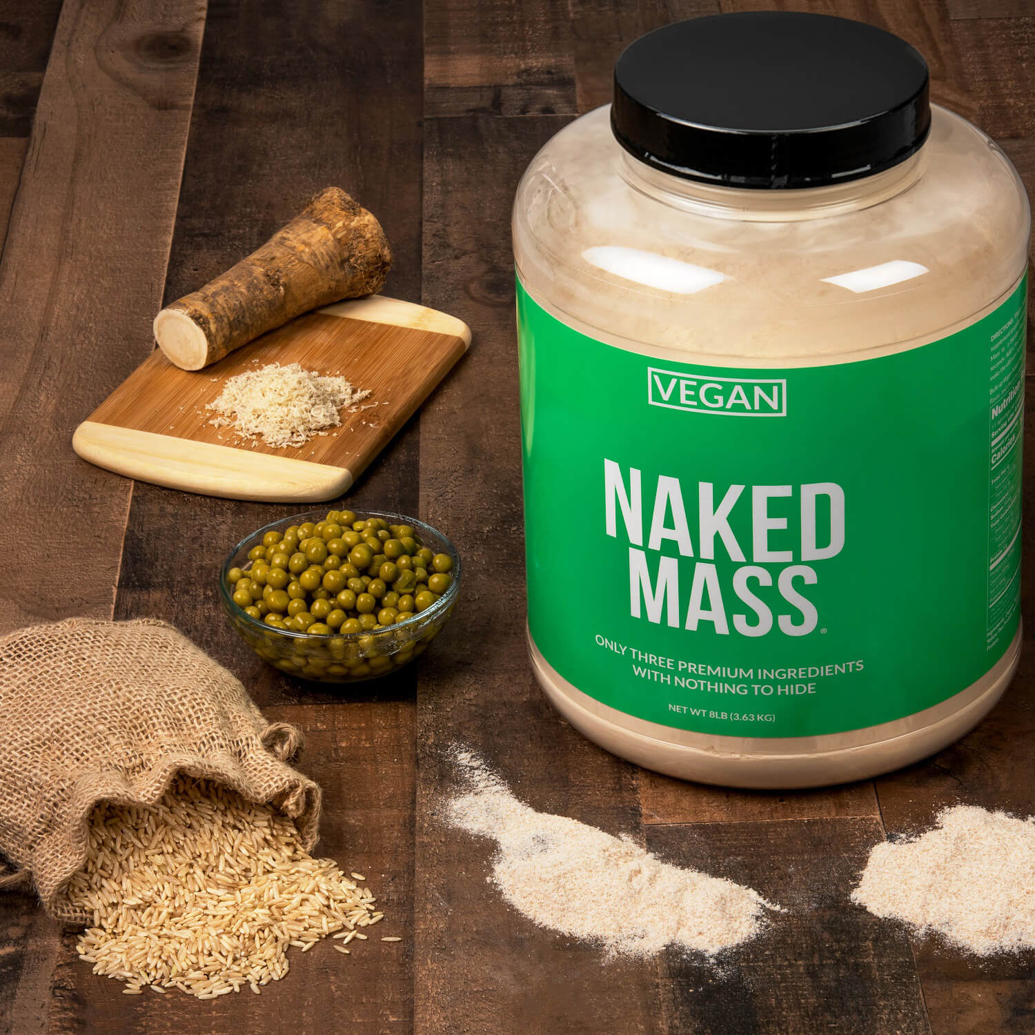 Vegan Mass Gainer Supplement | Naked Vegan Mass - 8LB - Image 9