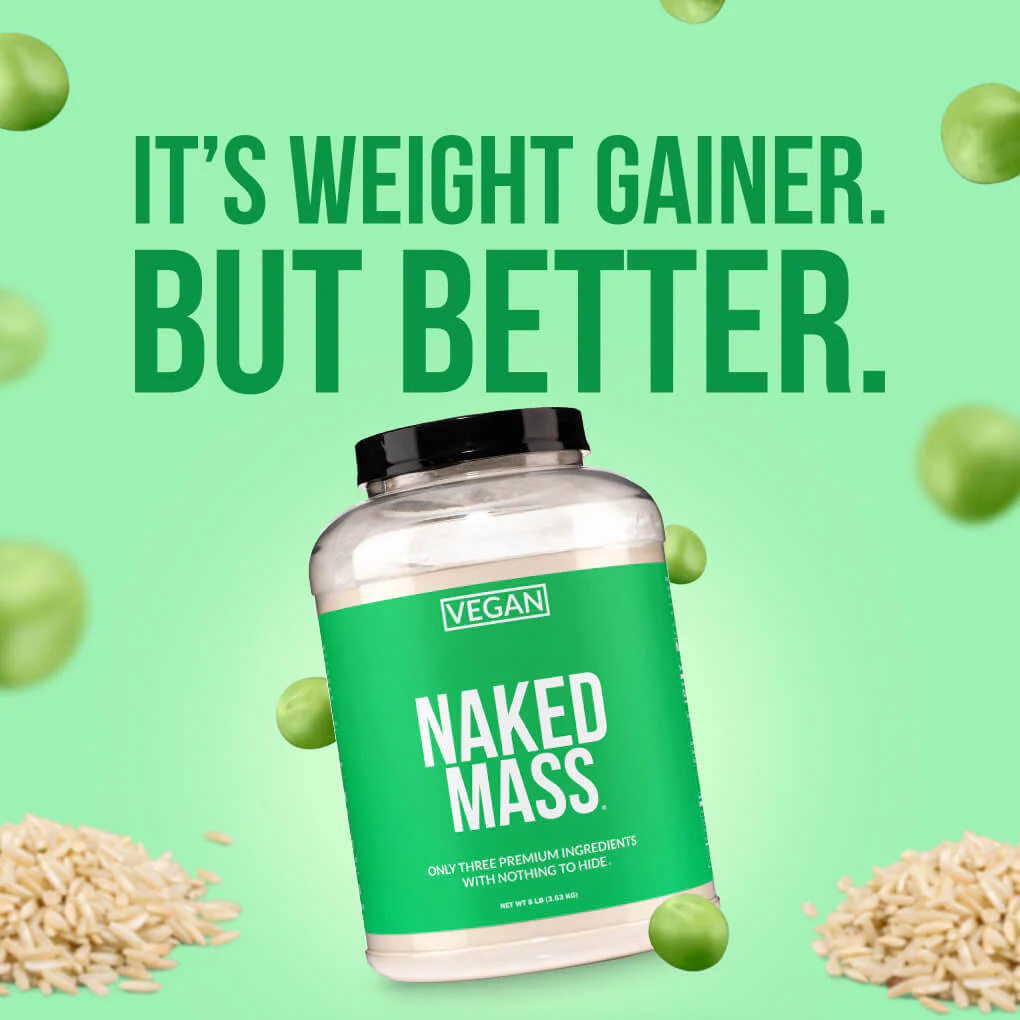 Vegan Mass Gainer Supplement | Naked Vegan Mass - 8LB - Image 8