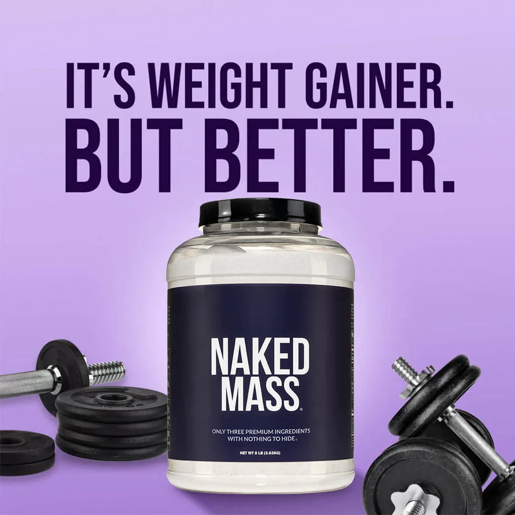 Mass Gainer Protein Supplement | Naked Mass - 8LB - Image 9