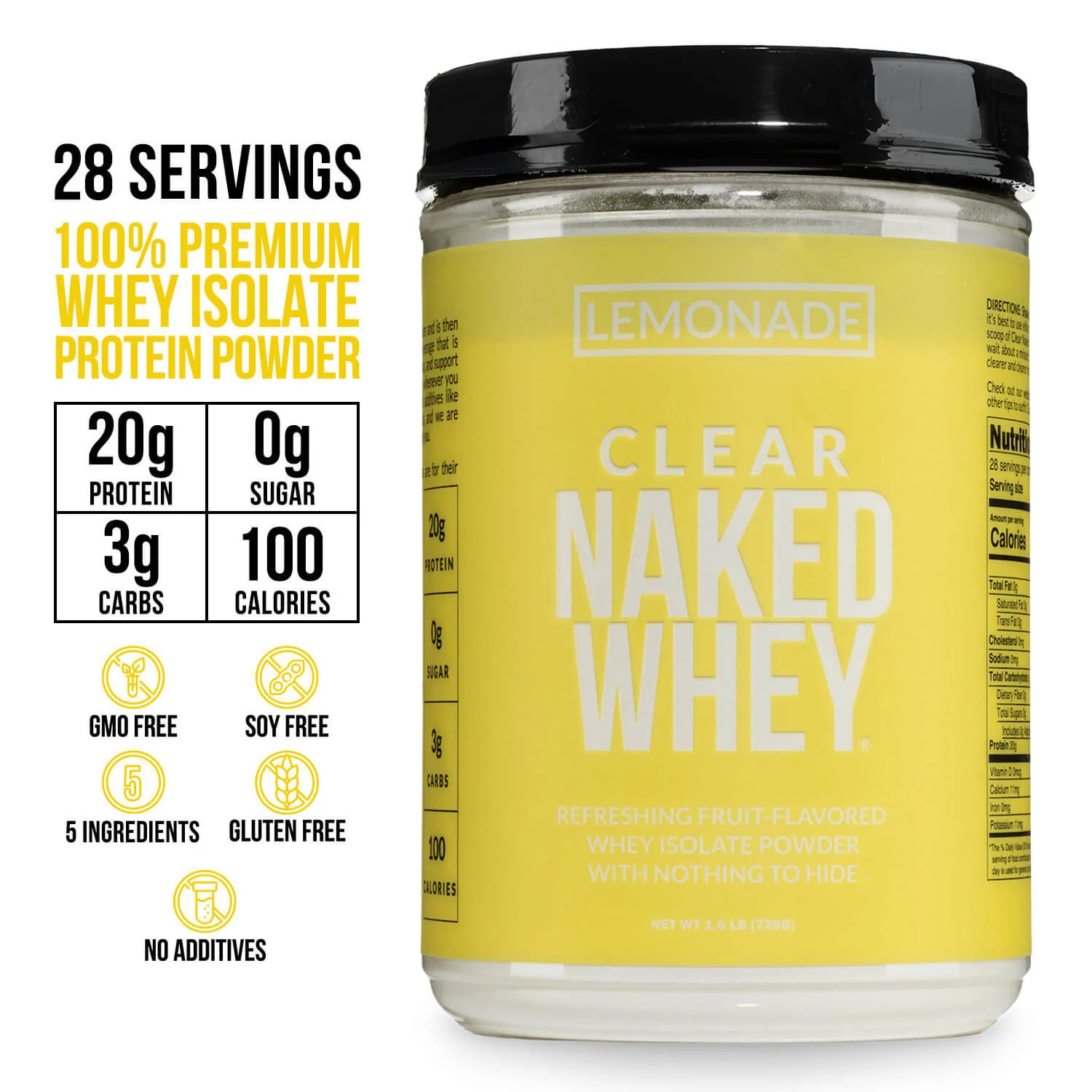 Lemonade Whey Protein Isolate | Clear Naked Whey - Image 3
